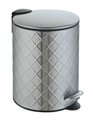 Ведро для мусора педальное WeltWasser GALAXY MT 5L Матовая сталь / 10000013392