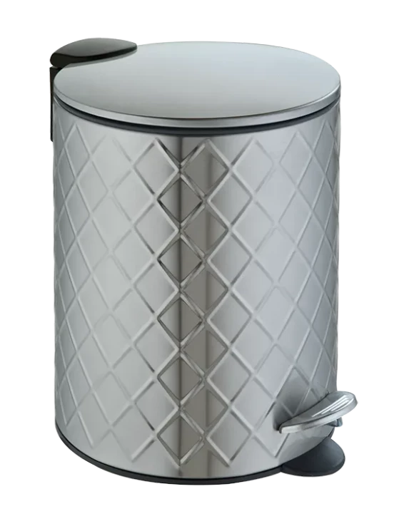 Ведро для мусора педальное WeltWasser GALAXY MT 5L Матовая сталь / 10000013392