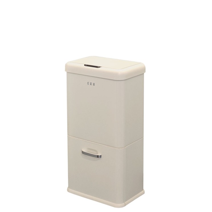Мусорное ведро сенсорное EKO Vintage 32+18 л, Ваниль / EK9336 P-32L+18L-VN