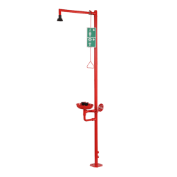 Душевая стойка с глазным душем SANELA SLSN 23 нерж. сталь Красный / 92230