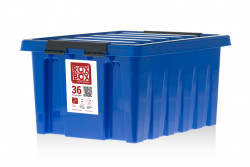 036-00.06 Rox Box Контейнер с крышкой и клипсами 36 синий