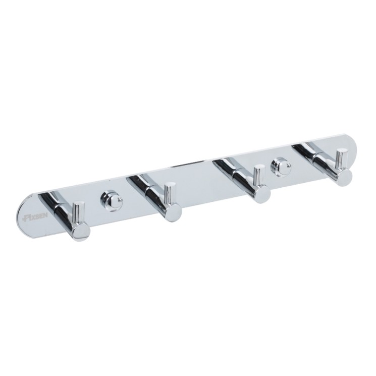Планка 4 крючка Fixsen Hotel Хром / FX-31005-4