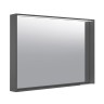 Зеркало с подсветкой и подогревом Keuco PLAN, лакированный алюминий 100х70 см, Антрацит / 33098113000
