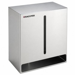 Диспенсер HACCPER Control Point для фартуков и халатов в пластах, 320х385х200 мм, Матовая сталь / 101236