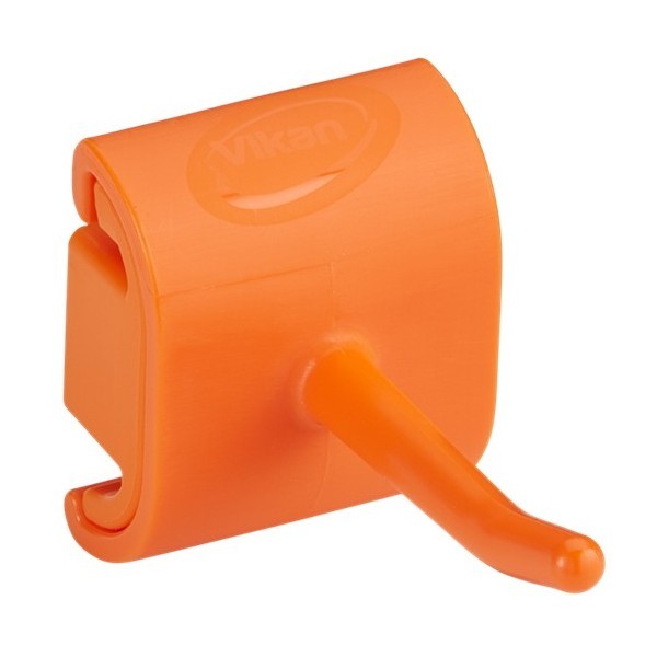 Гигиеничное настенное крепление Vikan и одинарный крюк 41,5 мм оранжевый / 10127