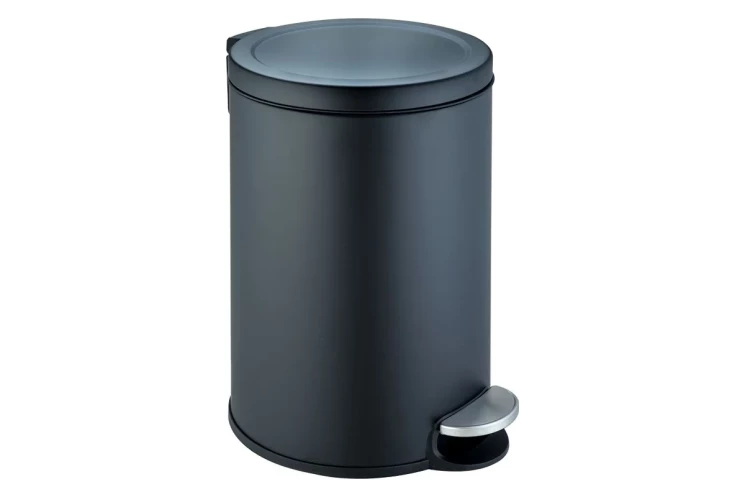Ведро для мусора педальное WeltWasser LORA BL 12L Черный матовый / 10000013406