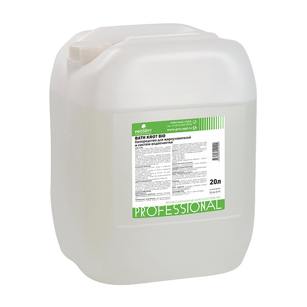 PS-224-5 Prosept Bath Krot Bio Биосредство для жироуловителей и систем водоочистки / 20 л