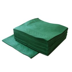 Салфетки столовые Lime 33x33 / 3 слоя / тёмно-зелёный / 90 шт / арт. 810600 (пач.)
