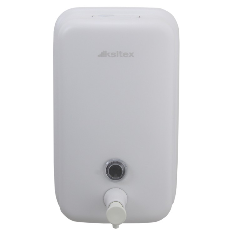 Дозатор жидкого мыла Ksitex 1000 мл металл Белый / SD 1618-1000 W
