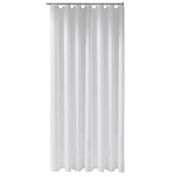 Душевая занавеска KEUCO PLAN 100 % тревира, 2000x1800 мм, 11 люверсов, в комплекте с кольцами Светло-серый / 14943000320