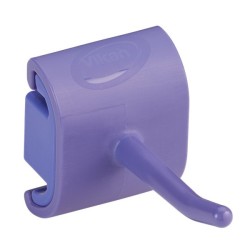 Гигиеничное настенное крепление Vikan и одинарный крюк 41,5 мм фиолетовый / 10128