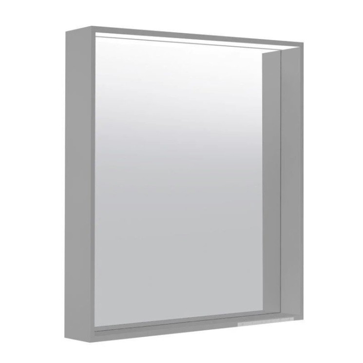 Зеркало с подсветкой и подогревом Keuco PLAN, лакированный алюминий 65х70 см, Инокс / 33098292000