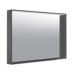 Зеркало с подсветкой и подогревом Keuco PLAN, лакированный алюминий 80х70 см, Антрацит / 33098112500
