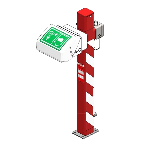 Аварийная душевая стойка SANELA SLSN 27 нерж. сталь Красный / 92270