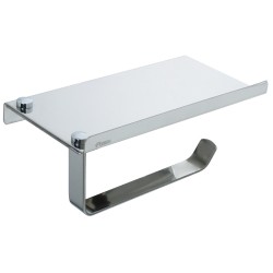 Бумагодержатель с полкой для телефона Fixsen Hotel Хром / FX-31011