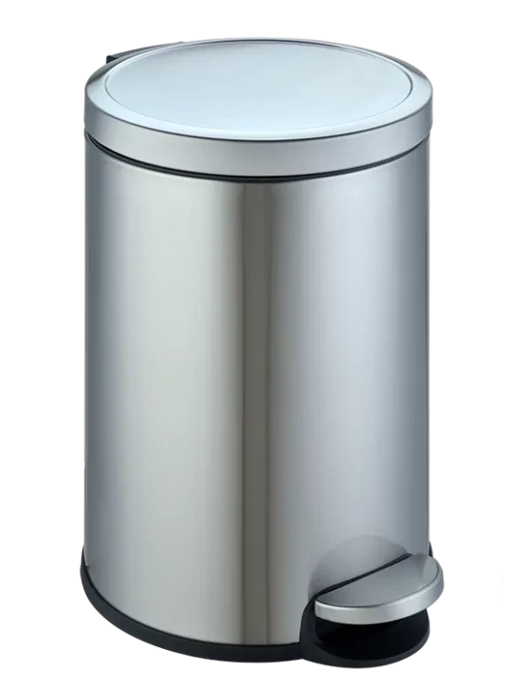 Ведро для мусора педальное WeltWasser LORA MT 12L Матовая сталь / 10000013405