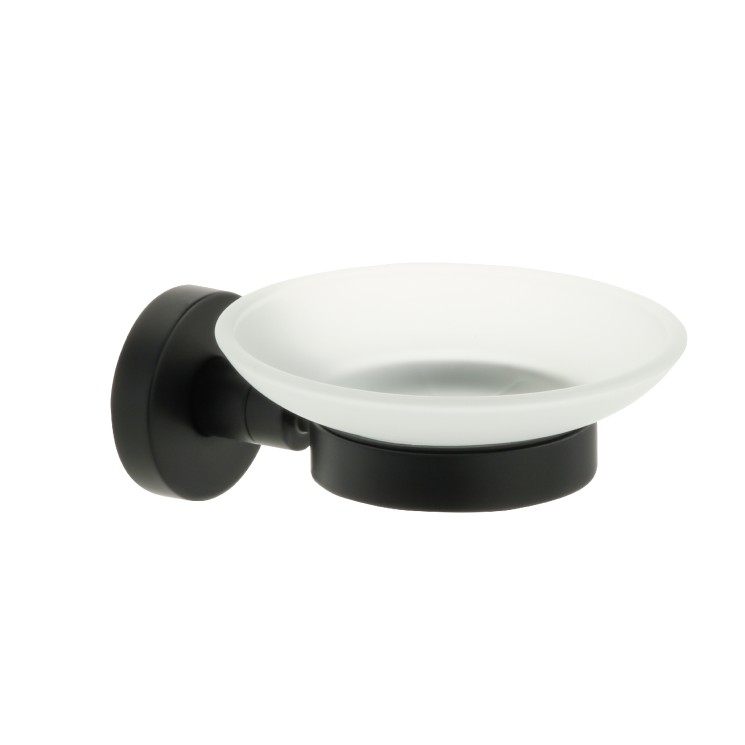 Мыльница стеклянная Fixsen Comfort Black Черный / FX-86008 Мыльница стеклянная Fixsen Comfort Black Черный / FX-86008