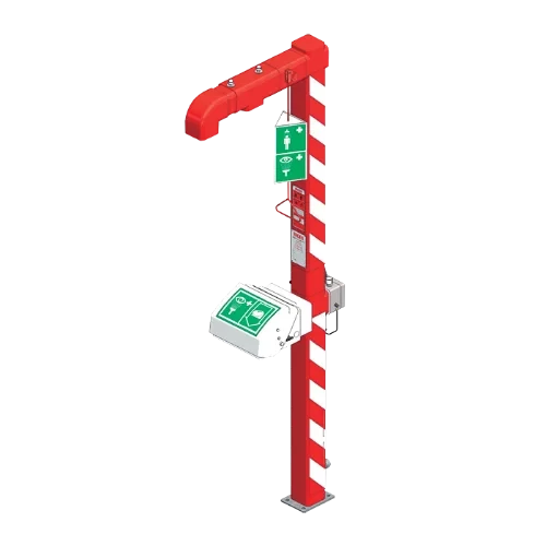 Аварийная душевая стойка SANELA SLSN 23HO уличная Красный / 82237