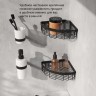 Корзина для душа AM.PM Sense L угловая двухъярусная Черный / A7452222