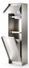 Блок встраиваемый 2в1 ПОД ОБЛИЦОВКУ Держатель туалетной бумаги с Урной для мусора (контейнером) WisePro нерж. сталь / 79-75