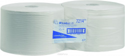 Kimberly-Clark 7214 WYPALL L20 Essential Протирочные салфетки - Большой рулон, 2-слойные, белые (рул.)
