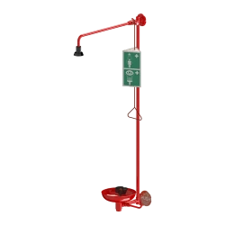 Душевая стойка с глазным душем настенная SANELA SLSN 23Z Красный / 82235