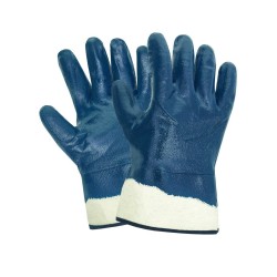 Перчатки с нитриловым тяжеловым обливом синие Klimi (пара) / 27-4400