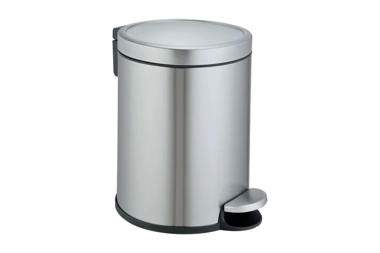Ведро для мусора педальное WeltWasser LORA MT 6L Матовая сталь / 10000013389