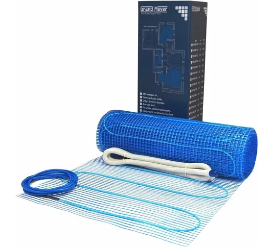Нагревательный мат Grand Meyer 50х1600 см, 1440 Вт, 8 м² / THM180-080