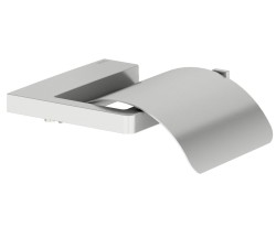 Держатель туалетной бумаги Keuco Moll с крышкой Матовая сталь / 12760210000