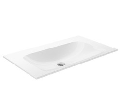 Керамический умывальник Keuco PLAN без отверстия под смеситель 805x17x494 мм, Белый / 32960318000