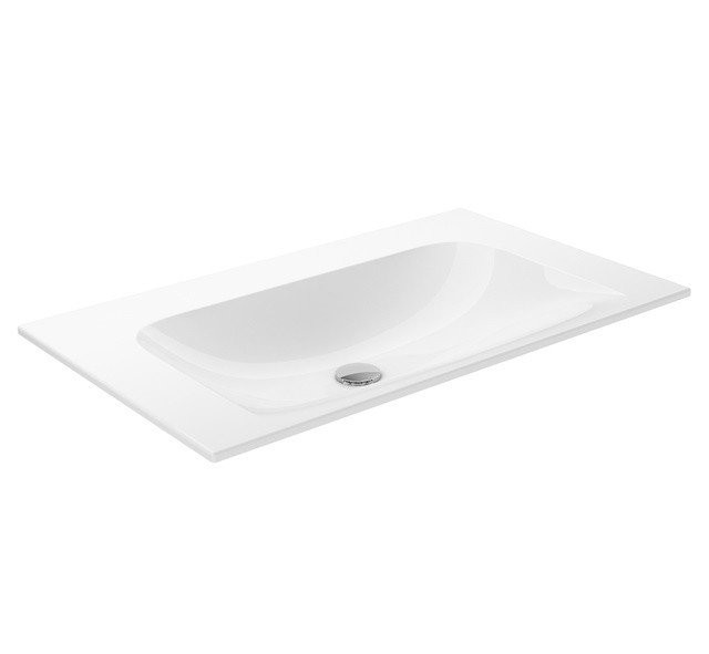 Керамический умывальник Keuco PLAN без отверстия под смеситель 805x17x494 мм, Белый / 32960318000