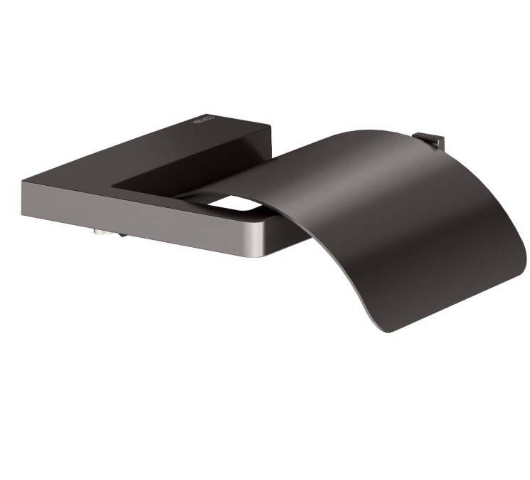 Держатель туалетной бумаги Keuco Moll с крышкой Черный матовый титан / 12760350000