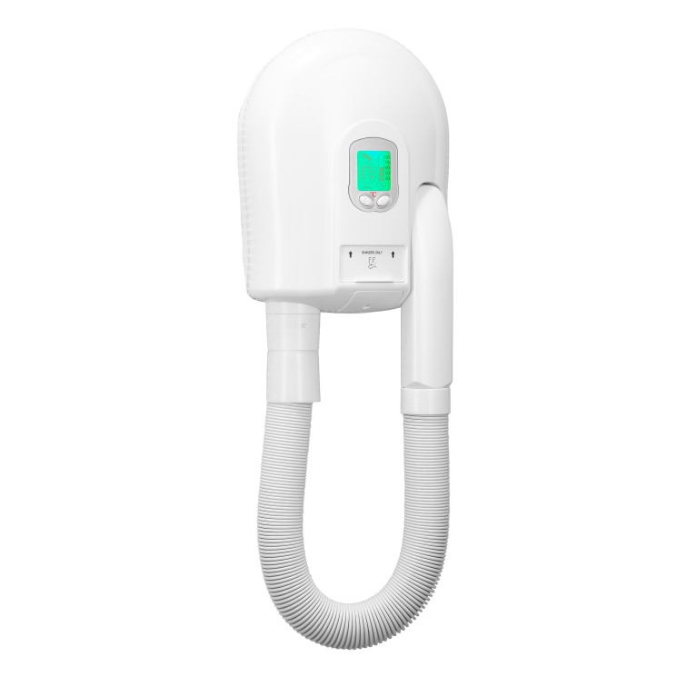 Фен настенный MERIDA для гостиниц и бассейнов пластик, Белый, 1500 Вт / EJB501