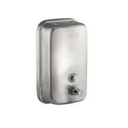 Дозатор жидкого мыла из нержавеющей стали BRIMIX 1000 мл Матовый / 616
