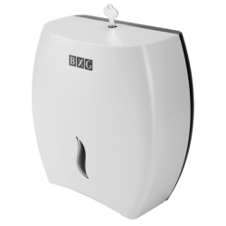 Диспенсер туалетной бумаги BXG NEW для средних рулонов пластик белый / 1750489 