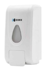 Дозатор для мыла Био-Дез механический пластик белый BK1021 "BIONIK" 1 л / BK1021/2 
