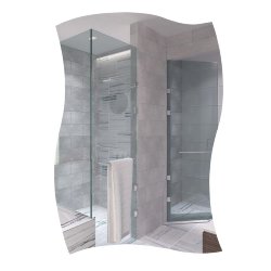 45701 Klimi Зеркало для ванной комнаты/прихожей / волна