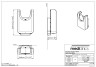 Сушилка для рук погружная Mediclinics U-FLOW 1500 Вт 95 м/с пластик черная / M23AB 