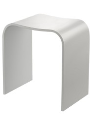 Табурет для ванной Geralis акриловый камень белый / T-W