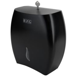 Диспенсер туалетной бумаги BXG для средних рулонов пластик черный / BXG PD-8002B NEW
