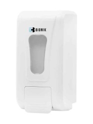 Дозатор для мыла Био-Дез механический пластик белый BK1081 "BIONIK" 1 л / BK1081/2