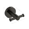 Крючок GFmark двойной ГРАФИТ / 78114-11
