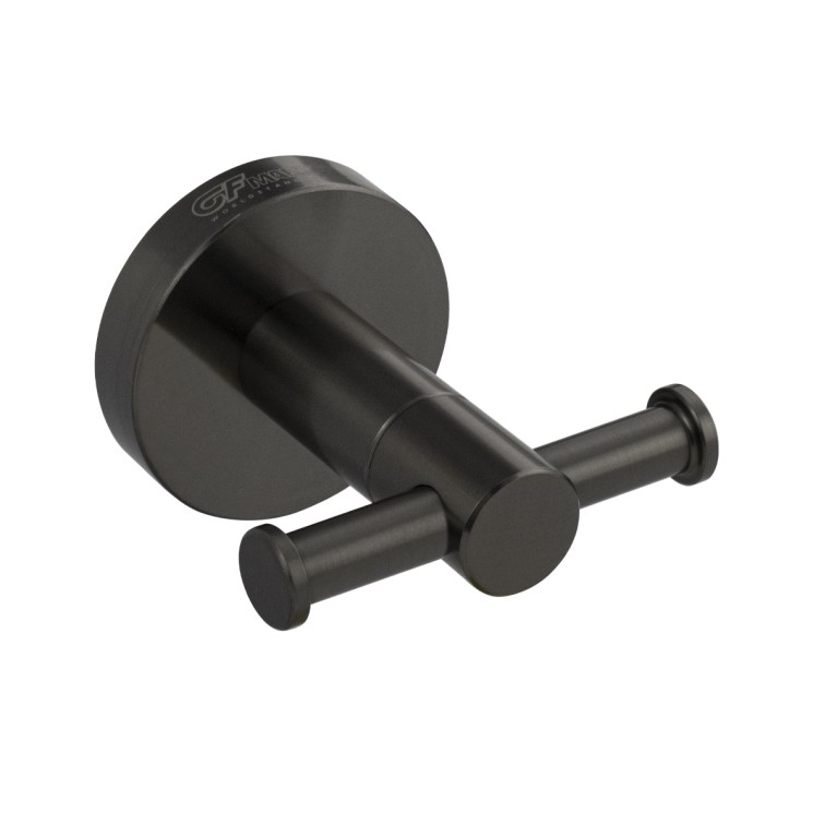 Крючок GFmark двойной ГРАФИТ / 78114-11