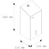 Диспенсер MERIDA STELLA для листовой туалетной бумаги металл хром / BSP401