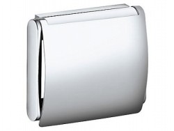 Держатель туалетной бумаги Keuco PLAN с крышкой латунь матовая сталь / 14960070000