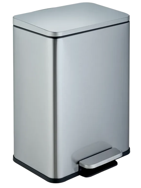 Ведро для мусора педальное WeltWasser GOLF MT 20L Матовая сталь / 10000013394