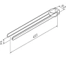 Вешалка для полотенец AM.PM Inspire V2.0 поворотная двойная Хром / A50A32600