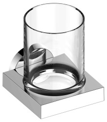 Подстаканник с хрустальным стаканом Keuco Edition латунь хром / 19050019000
