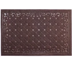 Коврик влаговпитывающий In'Loran "Холл" 60х90 см Коричневый / 130-692